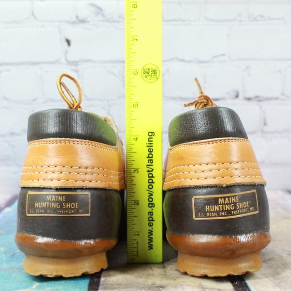 Vintage LL Bean Maine Hunting Shoe Leather Gumshoe Duck Boots Size 6 M - Picture 7 of 9